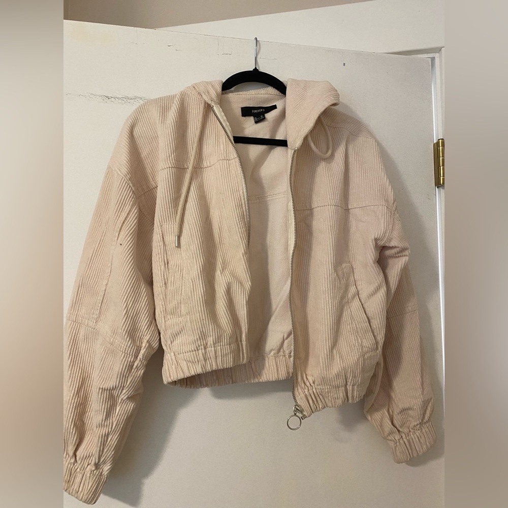 velvet zip up coat